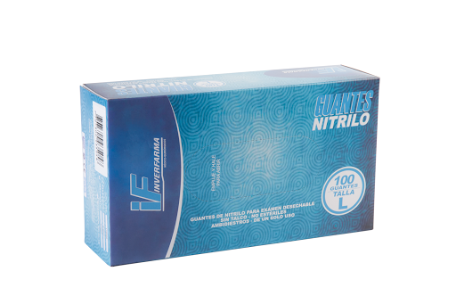 Guante De Nitrilo Talla M Caja X 100 Unidades Inverfarma - Farmaprime