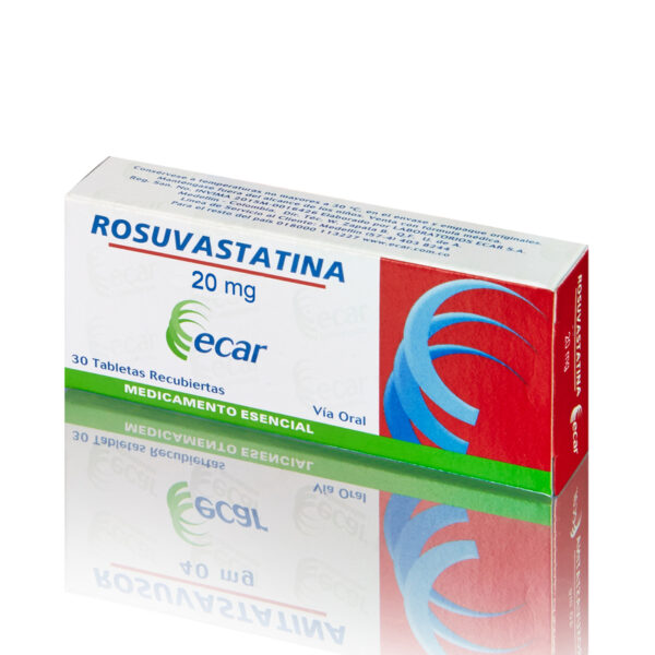Rosuvastatina 20mg 30 Tabletas Ecar
