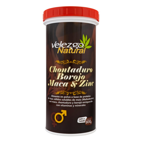 Chontaduro Borojo Maca y Zinc 800 Gr