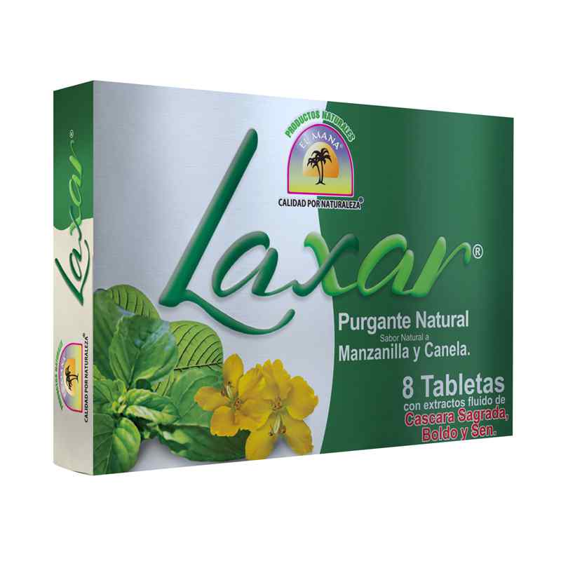 Laxar Purgante Manzanilla y Canela 8 Tabletas