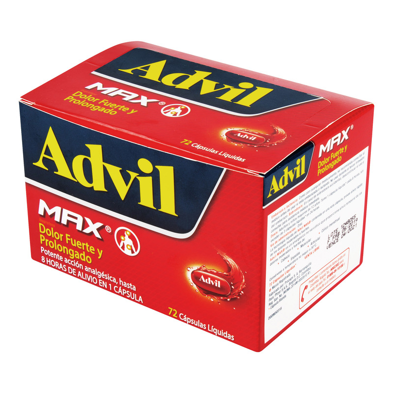 Advil Max 72 Capsulas