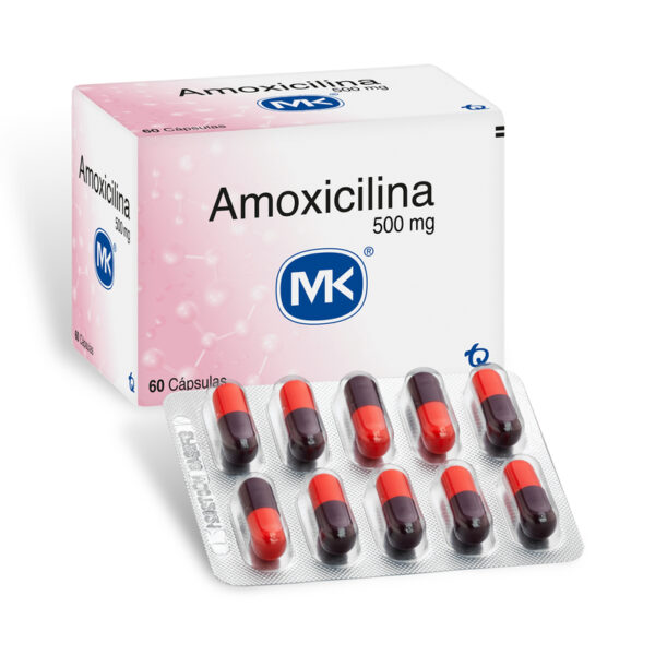 Amoxicilina 500 Mg 60 Capsulas Mk