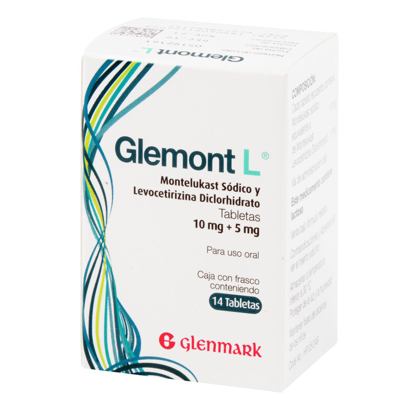 Glemont L 10mg+5mg 14 Tabletas