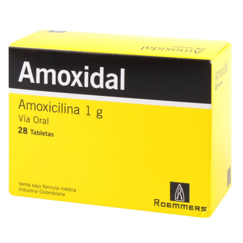 Amoxidal 1 Gramo 28 Tabletas