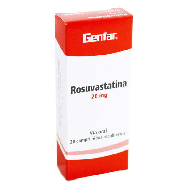 Rosuvastatina 20mg 28 Tabletas Gf