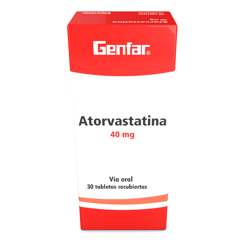 Atorvastatina 40mg 30 Tabletas Gf