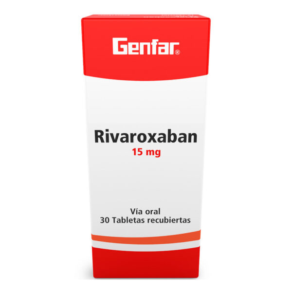 Rivaroxaban 15 Mg 30 Tabletas Gf