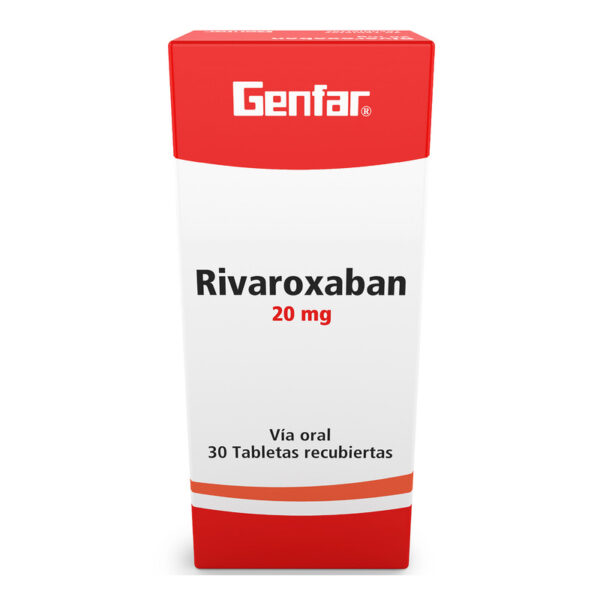 Rivaroxaban 20 Mg 30 Tabletas Gf