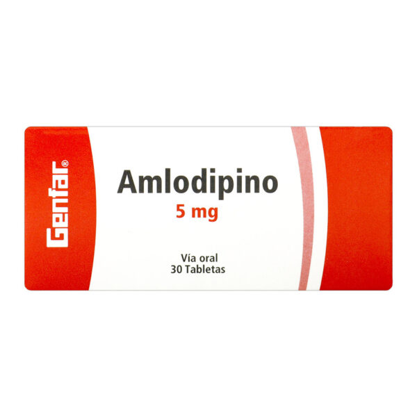 Amlodipino 5 Mg  30 Tabletas Gf
