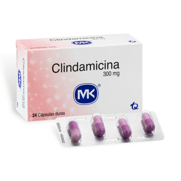 Clindamicina 300 Mg 24 Capsulas Mk
