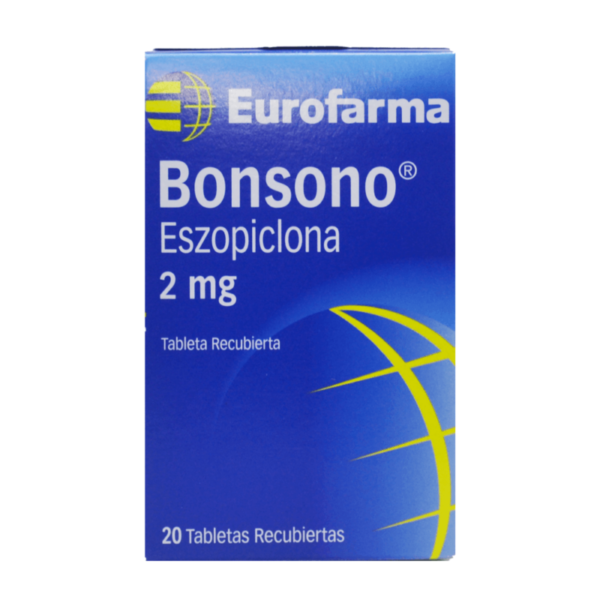 Bonsono Eszopiclona 2 Mg 20 Tabletas