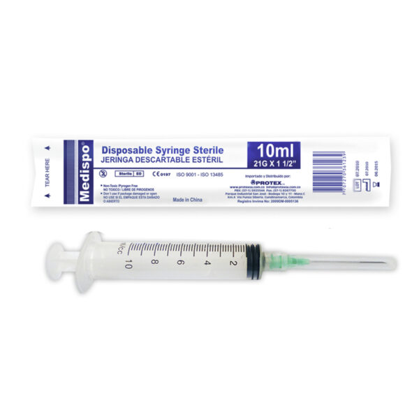 Jeringa Medispo 3p 10 Ml 21x1.1/2