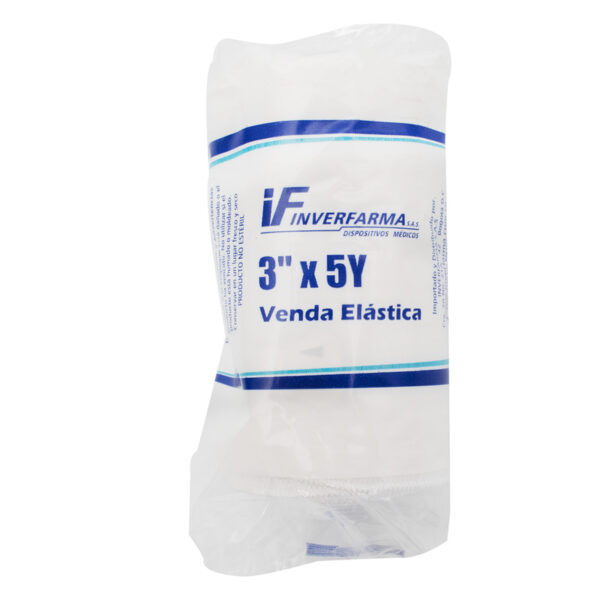 Venda Elastica Blanca 3x5 Inverfarma