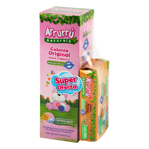 Colonia Arrurru Natural Rosada 120 Ml + Jabon Avena Super Oferta