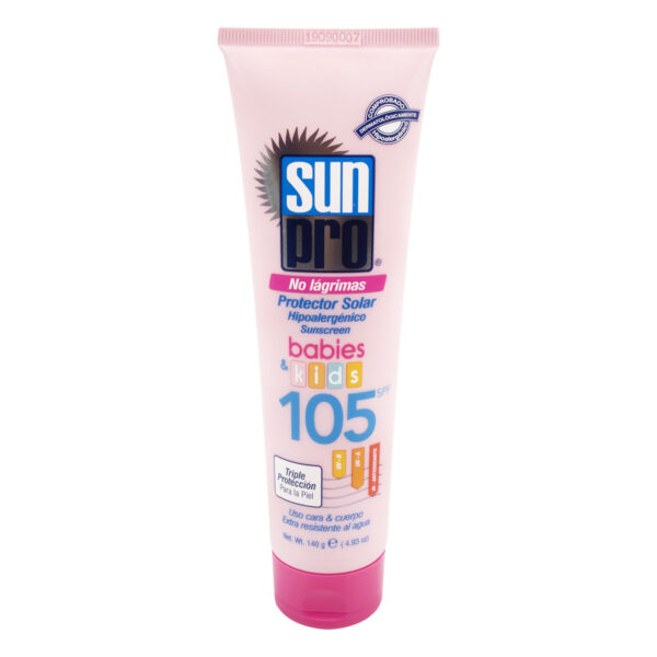 Sun Pro Babys - Kids Bloqueador Filtro Protector Solar 105 140 Gr
