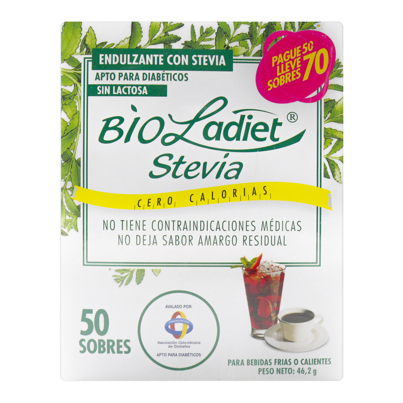 Stevia Bioladiet 50 Sobres La  + 20 Sobres