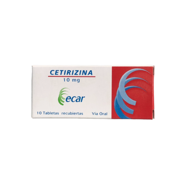Cetirizina 10 Mg 10 Tabletas Ec