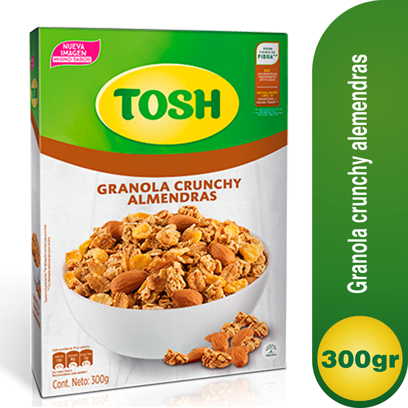 Cereal Granola Tosh Almendras 300 Gr