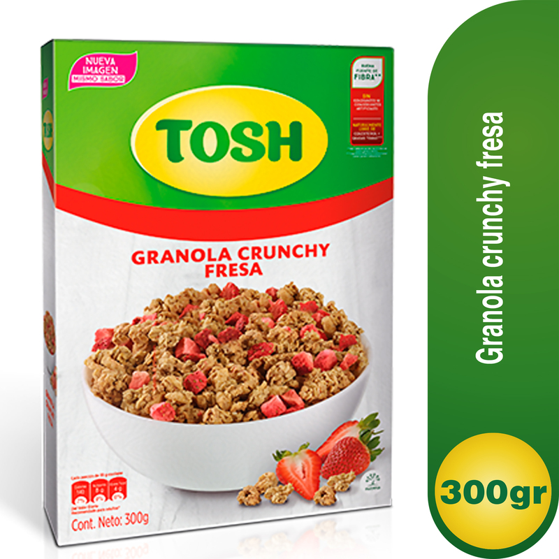 Cereal Granola Tosh Fresas 300 Gr