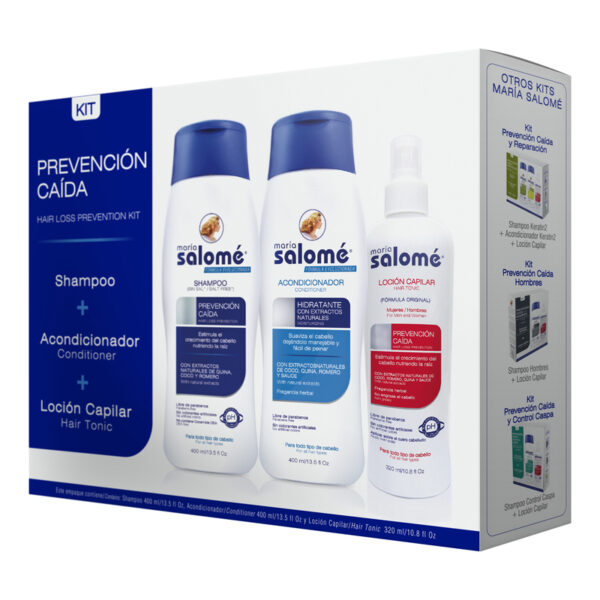 Kit Maria Salome Prevencion Caida Champu + Acondicionador + Locion