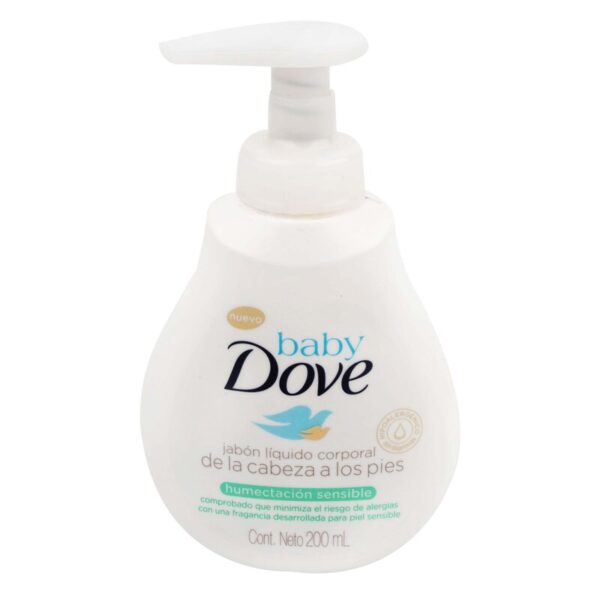 Jabon Dove Baby Liquido Humectacion Sensible 200 Ml