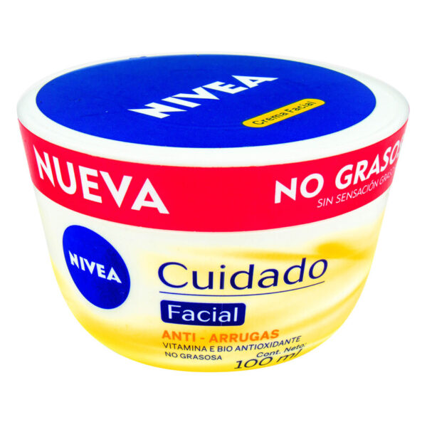Crema Nivea Facial Cuidado Anti Arrugas 100 Ml