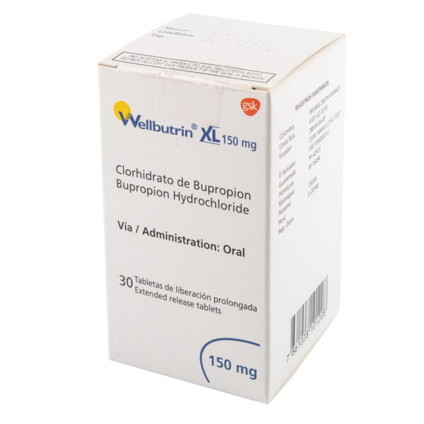 Wellbutrin Xl 150m, 30 Tabletas