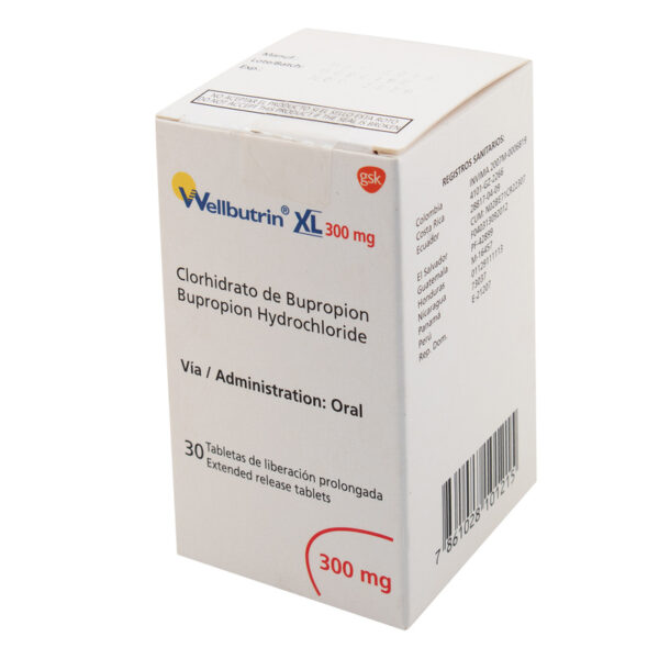 Wellbutrin Xl 300m 30 Tabletas