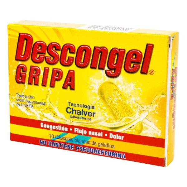 Descongel Gripa 10 Capsula Blanda de Gelatina