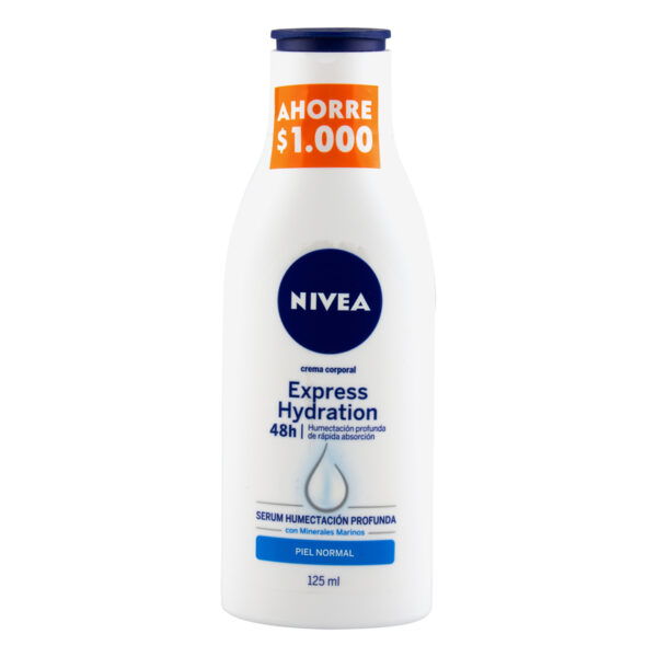 Crema Nivea Hidratacion Express 125 Ml Ahorra 1000 Ml