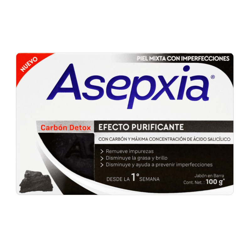Jabon Asepxia Carbon Detox 100 Gr