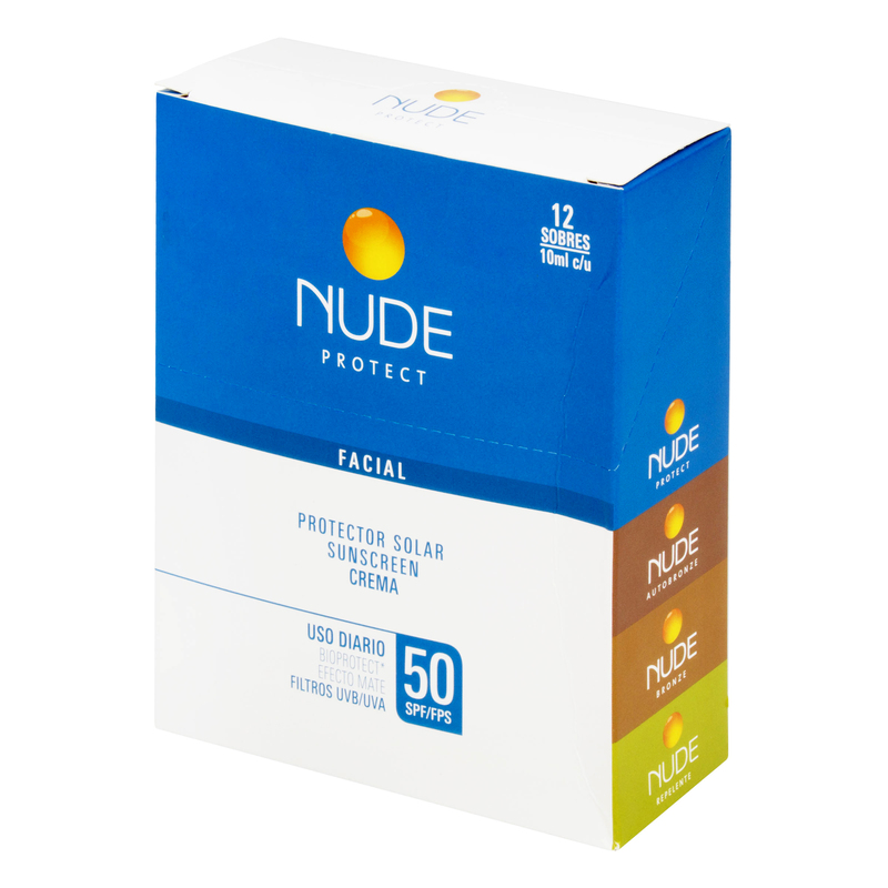 Protect Nude Facial Spf 50 12 Sobre 10 Ml