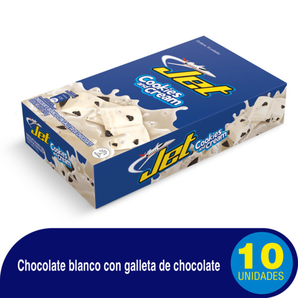 Choc.Jet Cookies And Cream 21 Gr 10 Und