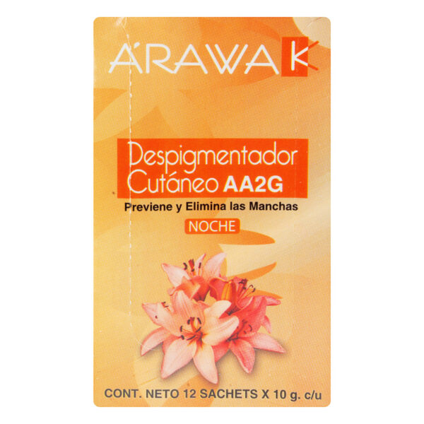 Despigmentador Cutaneo Arawak Noche 10 Gr X 12 Sobres