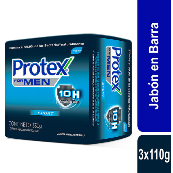 3 Jabon Protex Men Sport 110 Gr