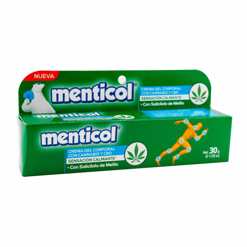 Crema Gel Corporal Menticol Cannabis 30 Gr