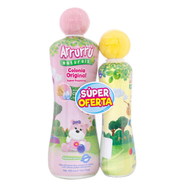Colonia Arrurru Naturals Rosa 400 Ml + Crema Humectante 220 Ml Super Oferta