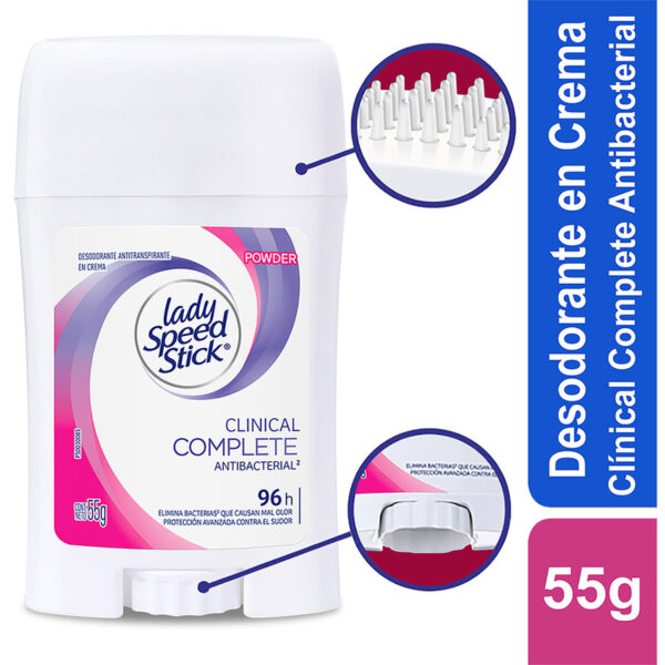 Desodorante Lady Speed Stick Clinical Crema 55gr