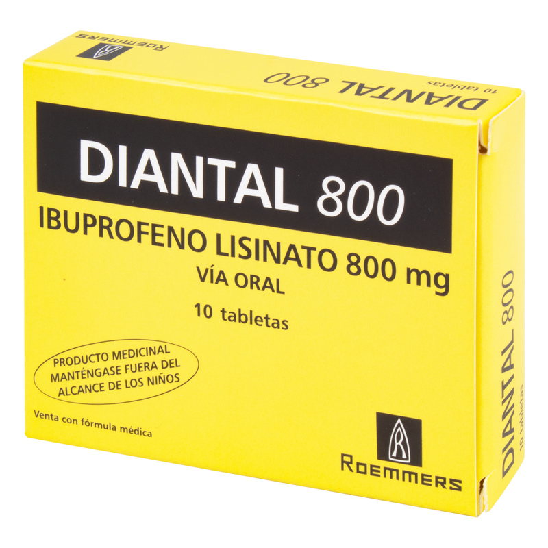 Diantal 800 Mg 10 Tabletas