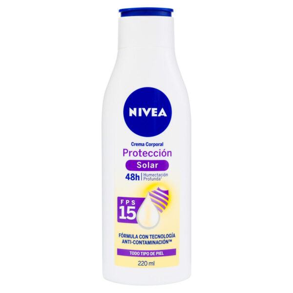 Crema Corporal Nivea Proteccion Solar Filtro Protector Solar 15 220 Ml