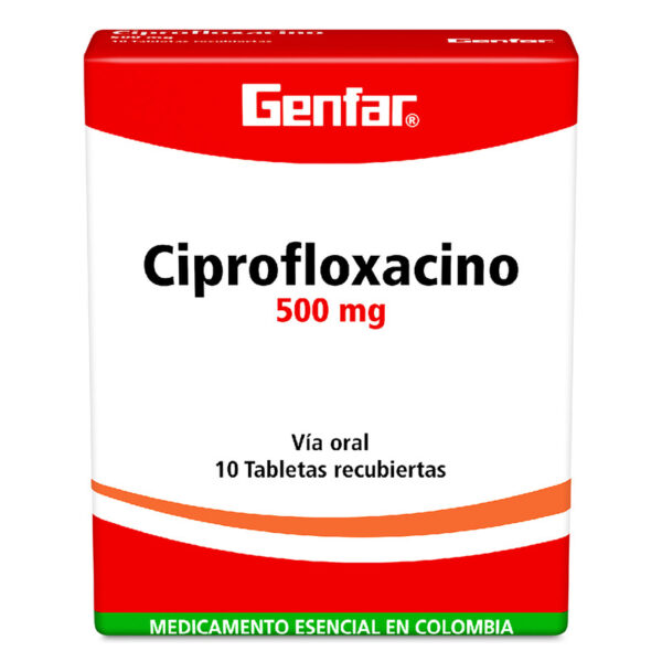 Ciprofloxacino 500 Mg 10 Tabletas Gf