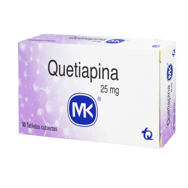 Quetiapina 25 Mg 30 Tabletas Mk