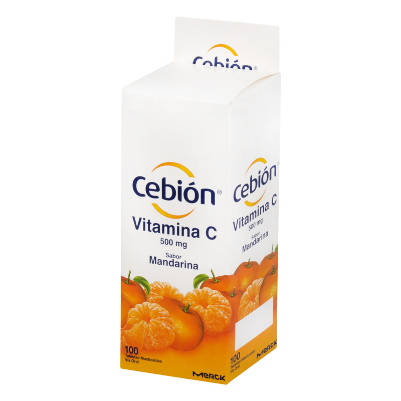 Cebion Masticable Mandarina 100 Tabletas