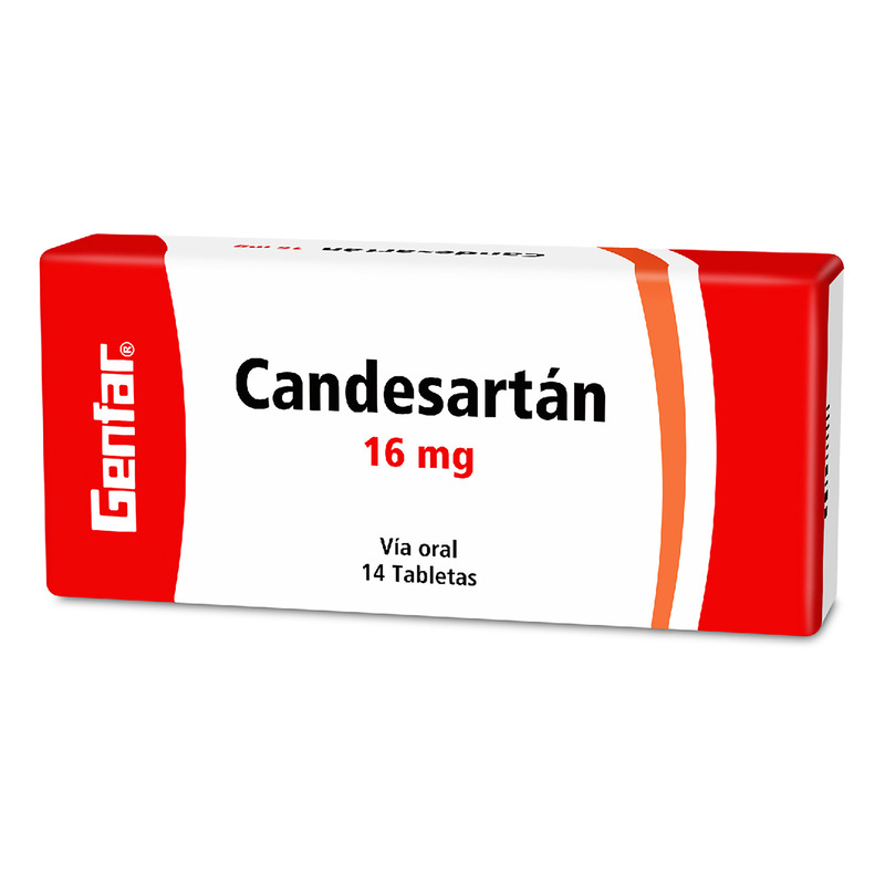 Candesartan 16 Mg 14 Tabletas Gf