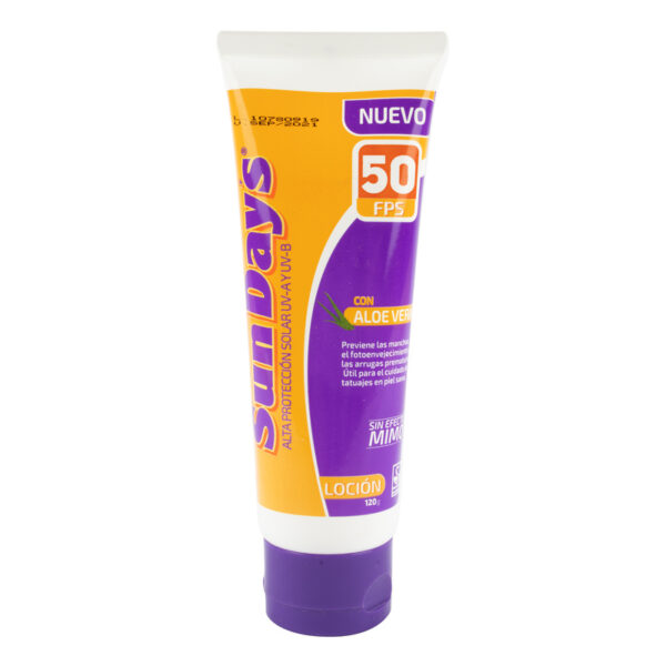 Sun Days Filtro Protector Solar 50 Locion 120 Ml