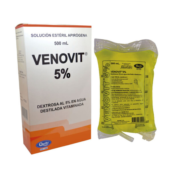 Suero Venovit 5% A/D 500 Ml Bolsa
