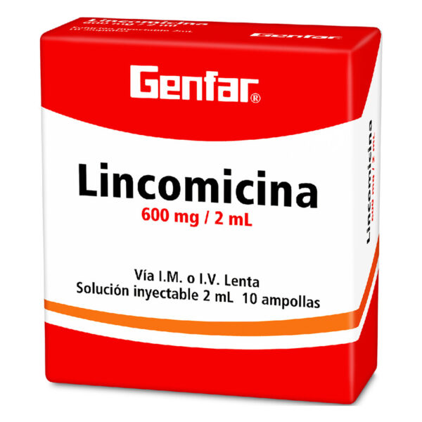 Lincomicina 600 Mg 10 Ampollas Gf