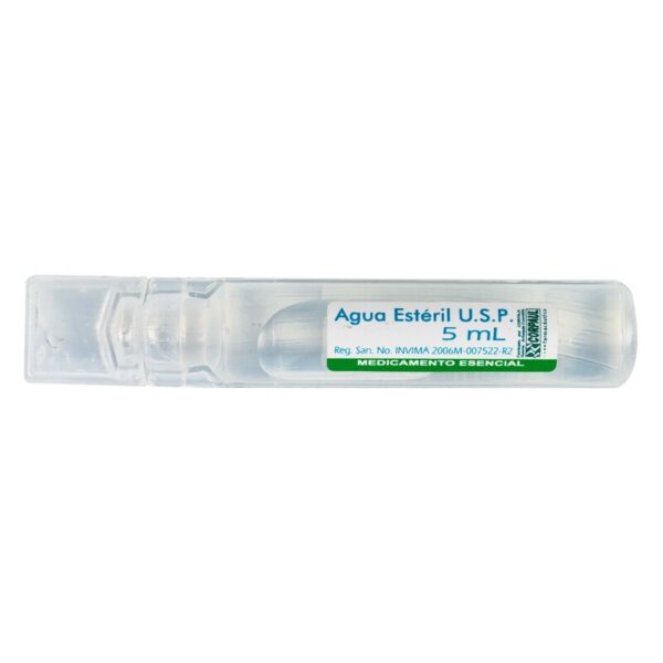 Agua Esteril 5 Mililitros Cp