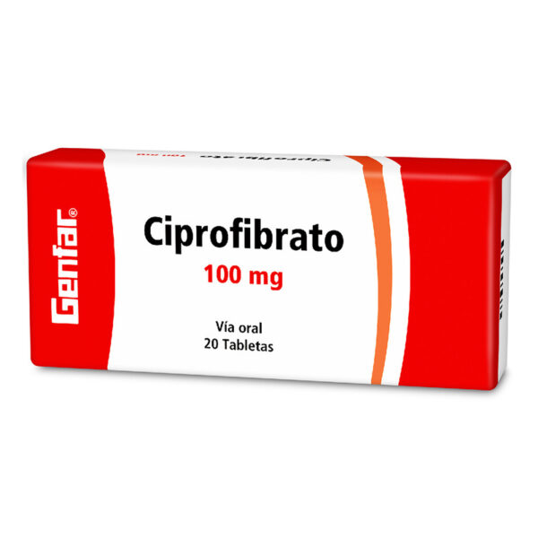 Ciprofibrato 100 Mg 20 Tabletas Gf