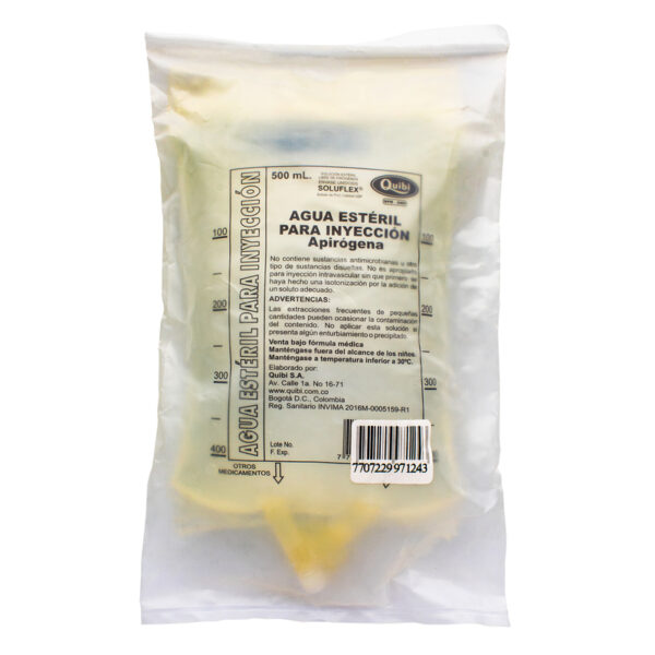 Agua Destilada Quibi Bolsa 500 Ml